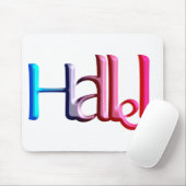 Hallel.png Mousepad (Mit Mouse)