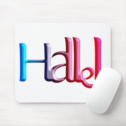 Hallel.png Mousepad (Mit Mouse)