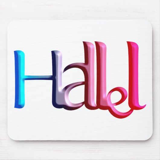 Hallel.png Mousepad (Vorne)