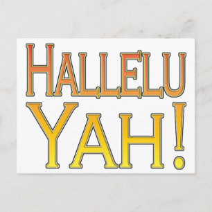 Hallelu Yah! (Gold) Postkarte