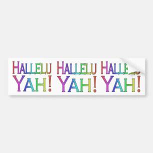 Hallelu Yah! (Regenbogen) Autoaufkleber