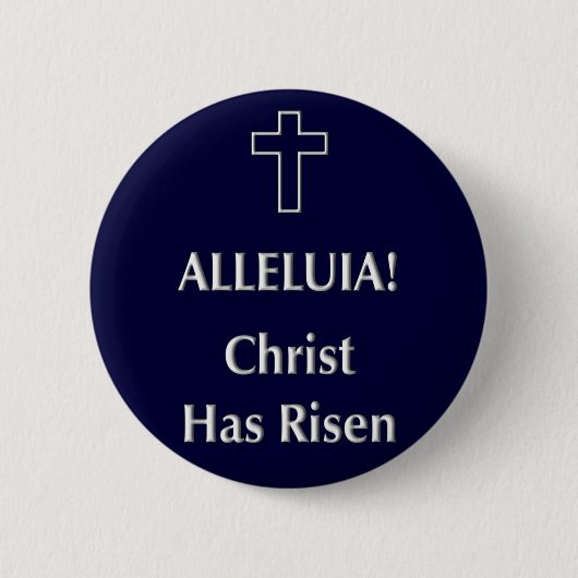 Halleluja! Christus ist gestiegen Button (Vorderseite)