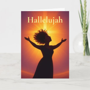 Halleluja! Grußkarte Feiertagskarte