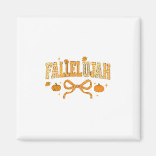 Halleluja Herbst Herbstlaub Damen Cute Distressed Magnet