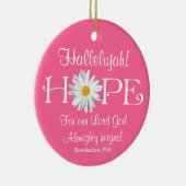 Halleluja! Herr Gott regiert! Keramik-Ornament Keramik Ornament (Rechts)