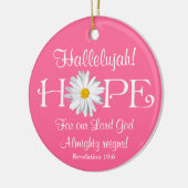 Halleluja! Herr Gott regiert! Keramik-Ornament Keramik Ornament (Links)