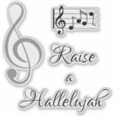 Hallelujah Aufkleber (Vorderseite)