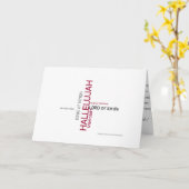 Hallelujah Chorus Karte (Gelbe Blume)