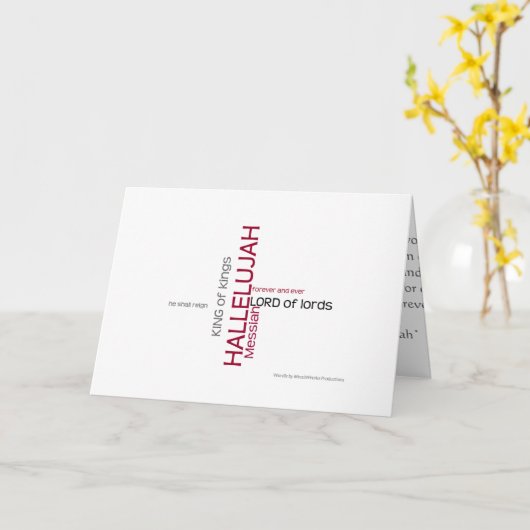 Hallelujah Chorus Karte (Gelbe Blume)