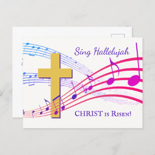 HALLELUJAH CHRIST IST RISEN Oaster Postkarte