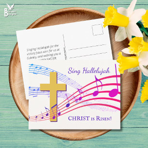 HALLELUJAH CHRIST IST RISEN Oaster Postkarte