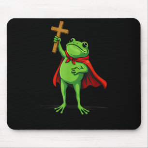 Hallelujah-Frosch Christliches Meme-Frosch Bibelve Mousepad