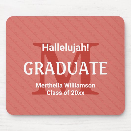 HALLELUJAH Graduierung Custom Keepsake Mousepad (Vorne)