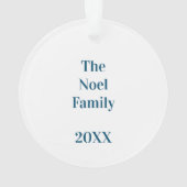 Hallelujah-Kalligrafie-Ornament Ornament (Rückseite)