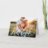 Hallelujah Modern Calligraphy Overlay Weihnachten (Vorderseite)