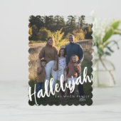Hallelujah Moderne Ferienkarte Feiertagskarte (Stehend Vorderseite)