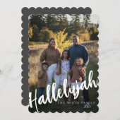Hallelujah Moderne Ferienkarte Feiertagskarte (Vorne/Hinten)