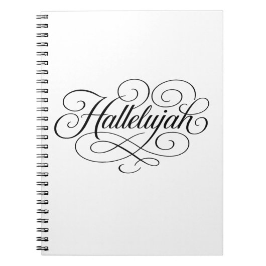 Hallelujah Monogram Notizblock (Vorderseite)