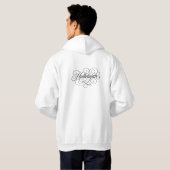 Hallelujah Monogramm Hoodie (Schwarz voll)