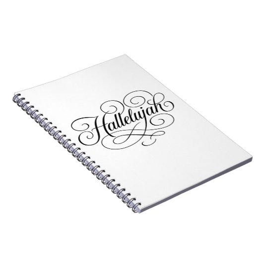 Hallelujah Monogramm Notizblock (Rechte Seite)