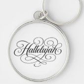 Hallelujah Monogramm Schlüsselanhänger (Vorne)