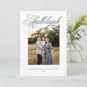 Hallelujah Religious Christmas Feiertagskarte (Stehend Vorderseite)