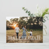 Hallelujah Religious Christmas Feiertagskarte (Stehend Vorderseite)