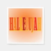 Hallelujah Serviette (Vorderseite)