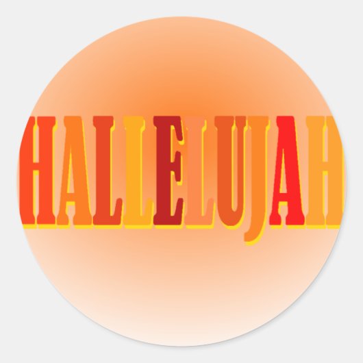 Hallelujah Stickers (Vorderseite)