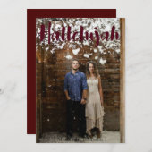 Hallelujah Weihnachtskarte Feiertagskarte (Vorne/Hinten)