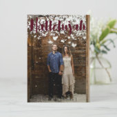 Hallelujah Weihnachtskarte Feiertagskarte (Stehend Vorderseite)