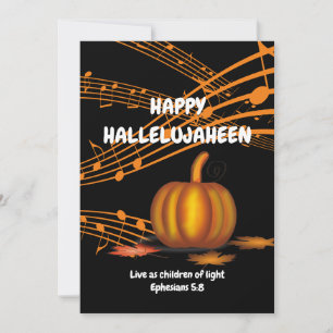 HALLELUJAHEEN Christlich Halloween Feiertagskarte