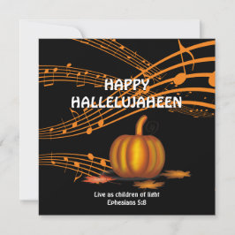 HALLELUJAHEEN | Kürbis | Christlich Halloween Feiertagskarte