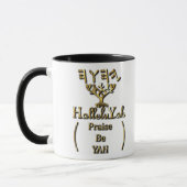 HalleluYah Loise Be YAH Gold Tasse (Links)