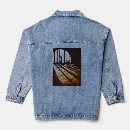 Hallen der Freiheit Ellis Island Jeansjacke (Rückseite)