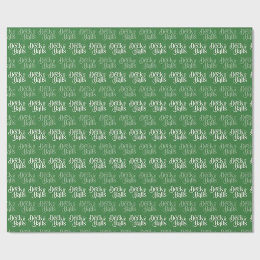 Hallen grün geschenkpapier (Flach)