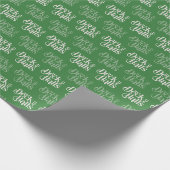 Hallen grün geschenkpapier (Ecke)