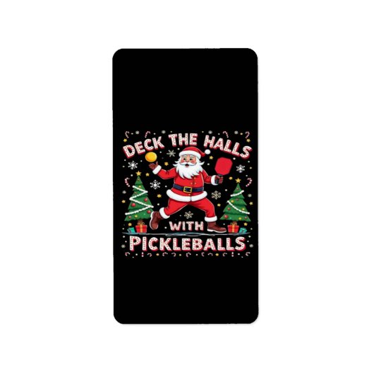 Hallen mit Pickleballs überprüfen Adressaufkleber (Vorne)