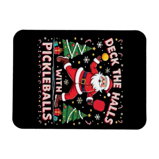 Hallen mit Pickleballs überprüfen Magnet (Horizontal)