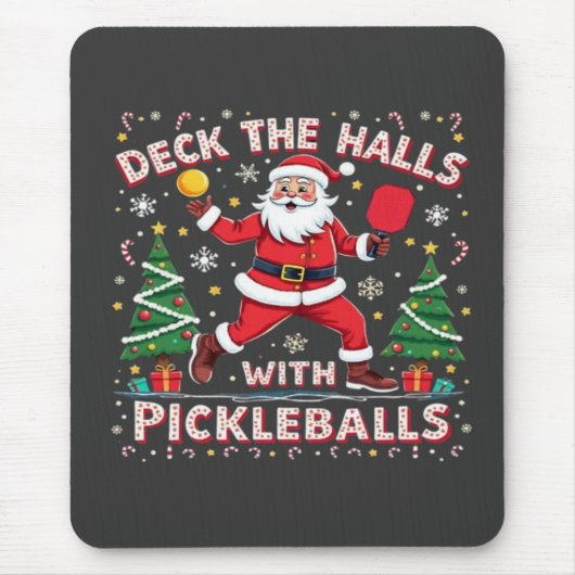 Hallen mit Pickleballs überprüfen Mousepad (Vorne)