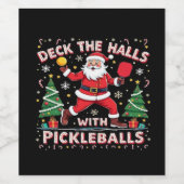 Hallen mit Pickleballs überprüfen Weinetikett (Einzelnes Label)