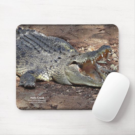 Hallen-Nebenfluss Croc Mousepad (Mit Mouse)
