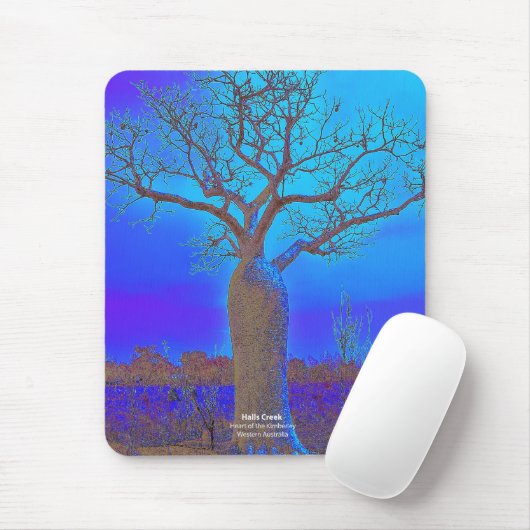 Hallen-Nebenflussblau boab Mousepad (Mit Mouse)