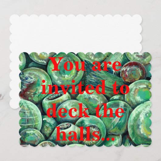 Hallen überprüfen einladung (Vorne/Hinten)