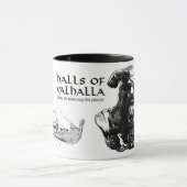 Hallen von Walhall-Tasse Tasse (Zentrum)