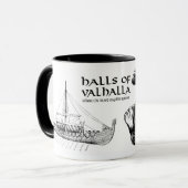 Hallen von Walhall-Tasse Tasse (Vorderseite Links)