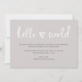 Hallenwelt| Baby Foto Herzerkrankung Ankündigung (Rückseite)