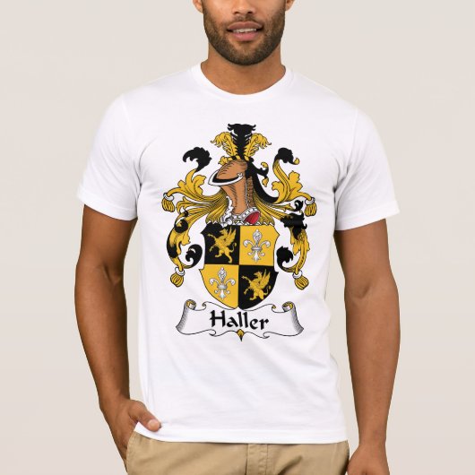 Haller Familienwappen T-Shirt (Vorderseite)