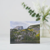 Hallett Peak, Rocky Mountain National Park, CO Postkarte (Stehend Vorderseite)