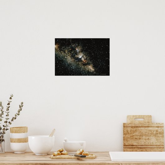 Halleys Comet in der Milchstraße Poster (Küche)